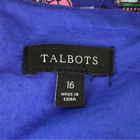 Talbots Paisley Fit & Flare Dress - Picture 10 of 12